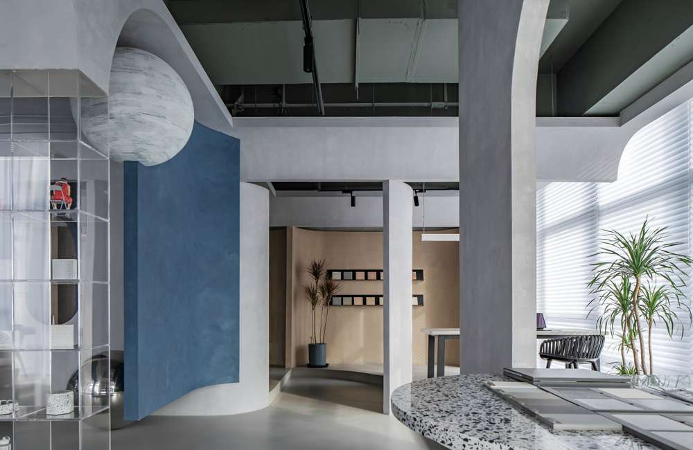 鄭州生物醫(yī)藥公司展廳裝修設(shè)計效果圖