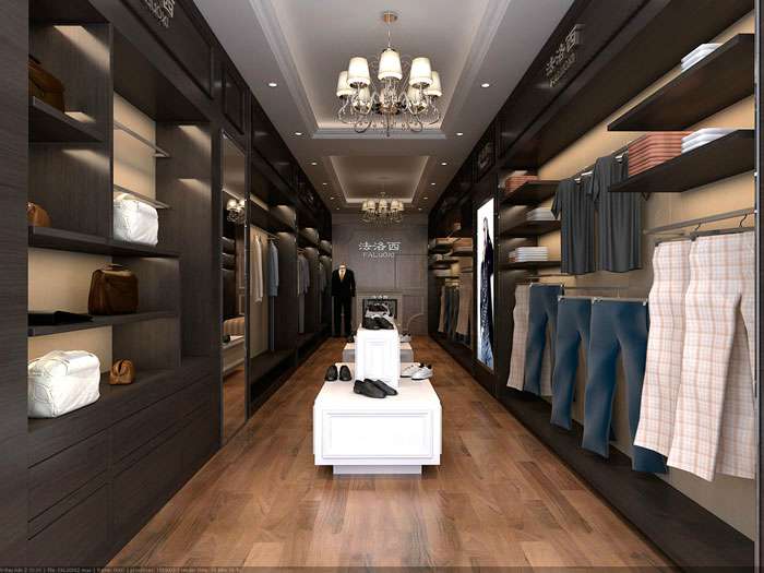鄭州男裝專賣(mài)店裝修設(shè)計(jì)效果圖