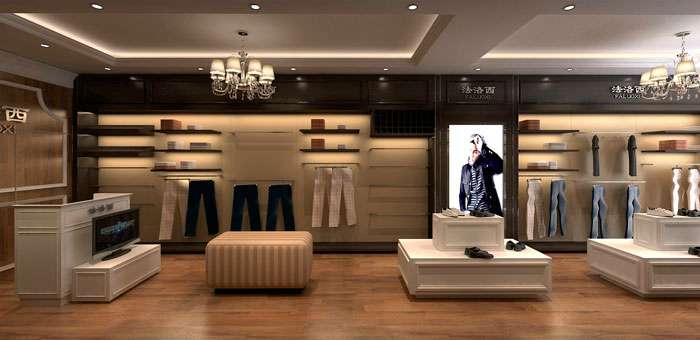 鄭州男裝專賣(mài)店裝修設(shè)計(jì)效果圖
