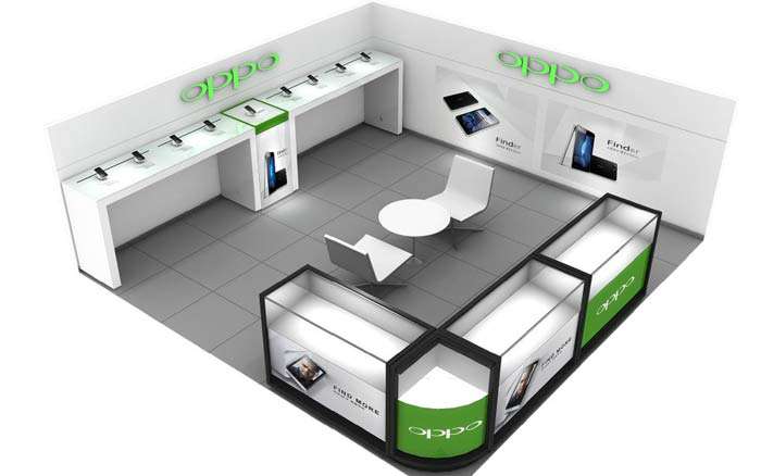 鄭州oppo智能手機(jī)體驗店裝修設(shè)計