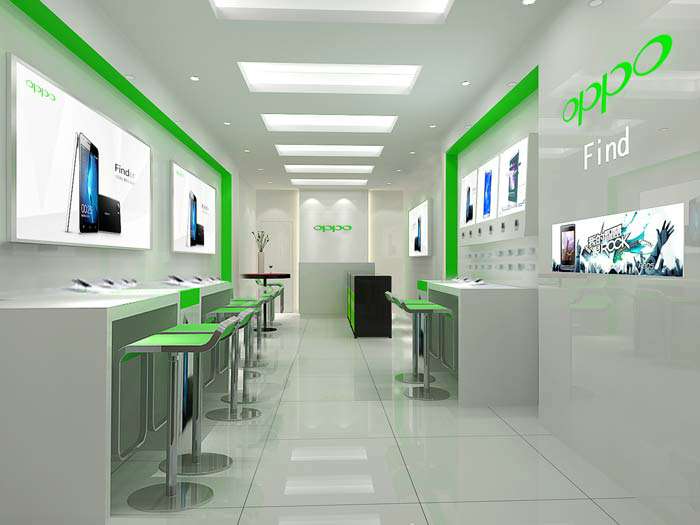 鄭州oppo智能手機(jī)體驗店裝修設(shè)計