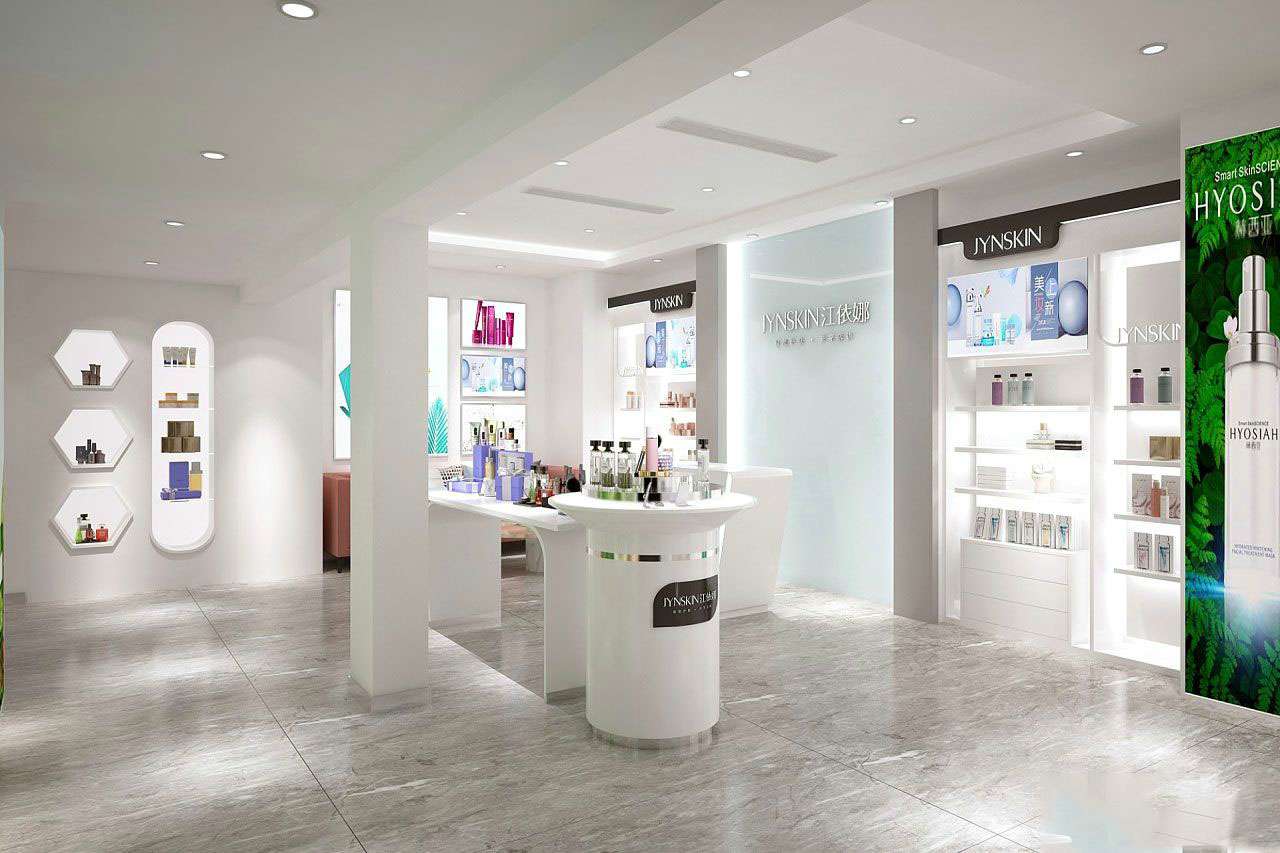 鄭州護(hù)膚品專賣店裝修設(shè)計效果圖