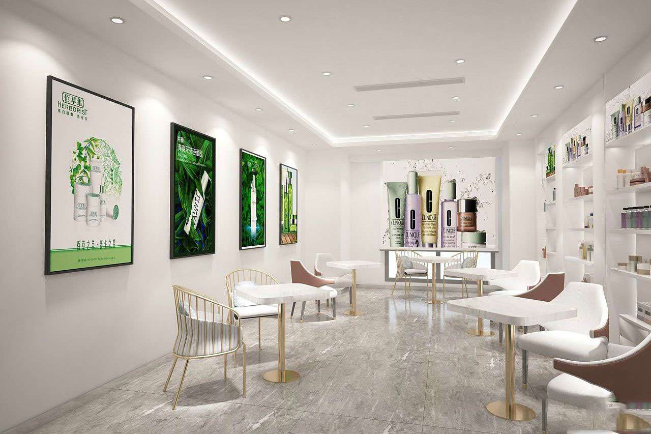 鄭州護(hù)膚品專賣店裝修設(shè)計效果圖