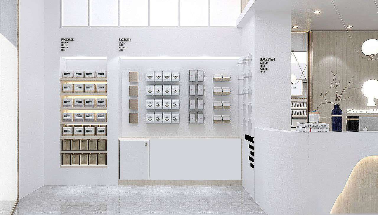 鄭州商場(chǎng)化妝品專柜裝修設(shè)計(jì)效果圖