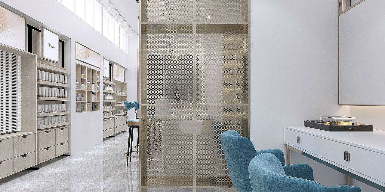 鄭州商場(chǎng)化妝品專柜裝修設(shè)計(jì)效果圖