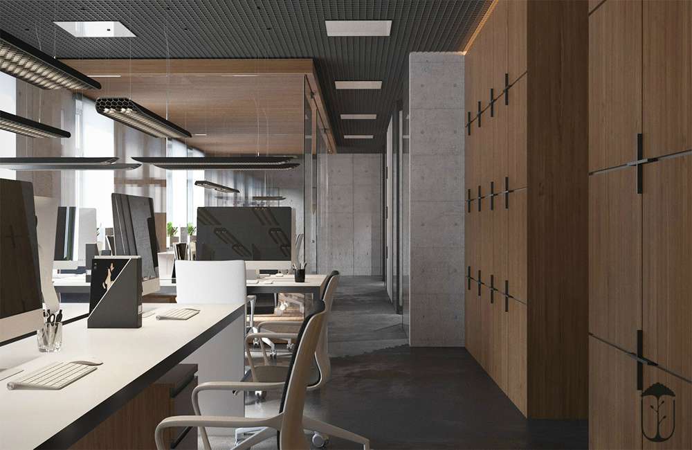 惠濟(jì)區(qū)貿(mào)易公司辦公室裝修設(shè)計效果圖