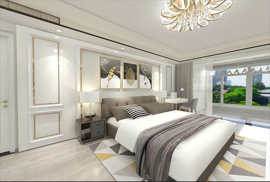 鄭州180平米簡歐風(fēng)格別墅裝修案例