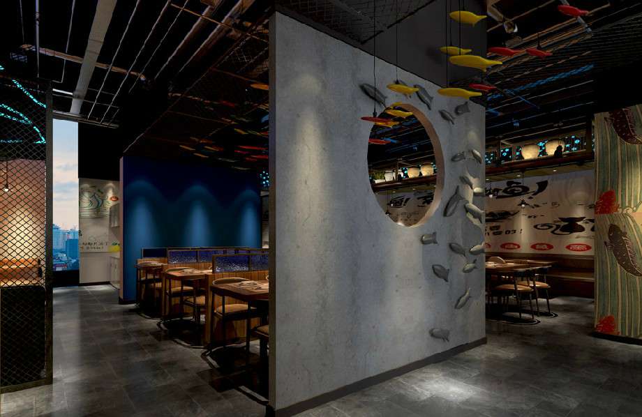 鄭州龍子湖800平米火鍋店裝修設計