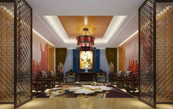 中式風(fēng)格私人會所裝修設(shè)計(jì)