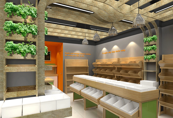 200平米水果店裝修設(shè)計(jì)效果圖