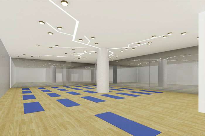 健身會所裝修設(shè)計效果圖