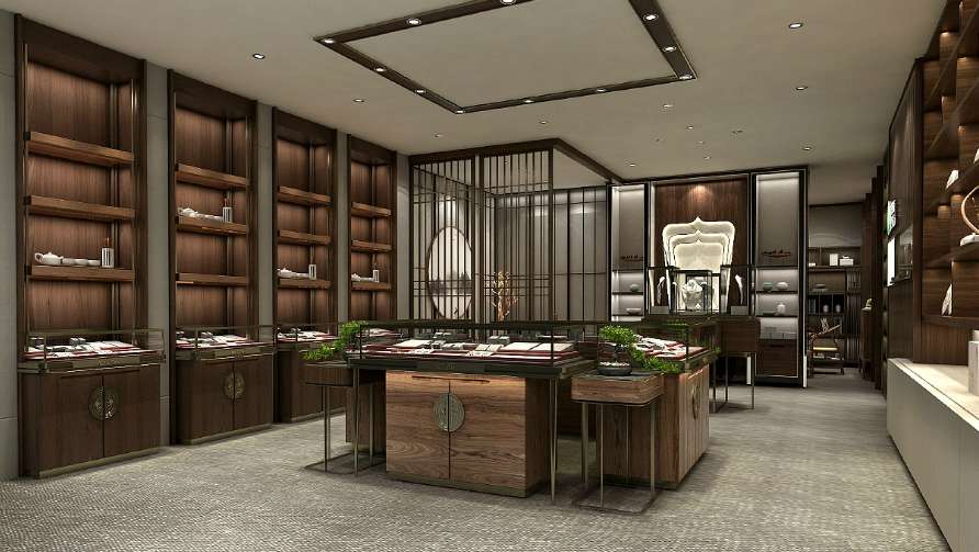 鄭州文玩店面裝修設(shè)計效果圖