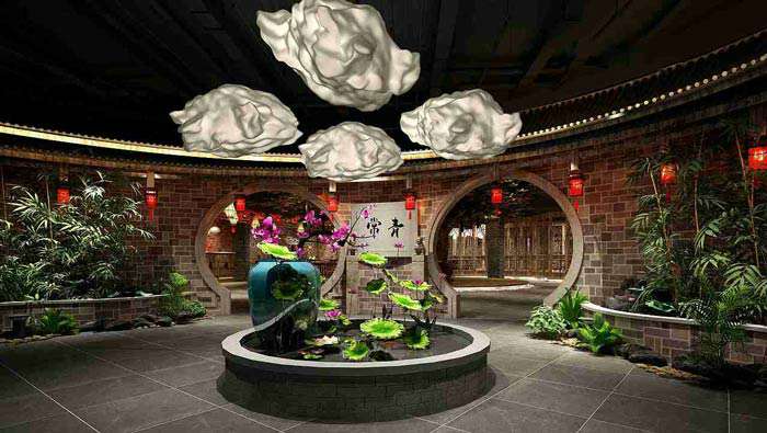650平米中餐館裝修設(shè)計(jì)效果圖