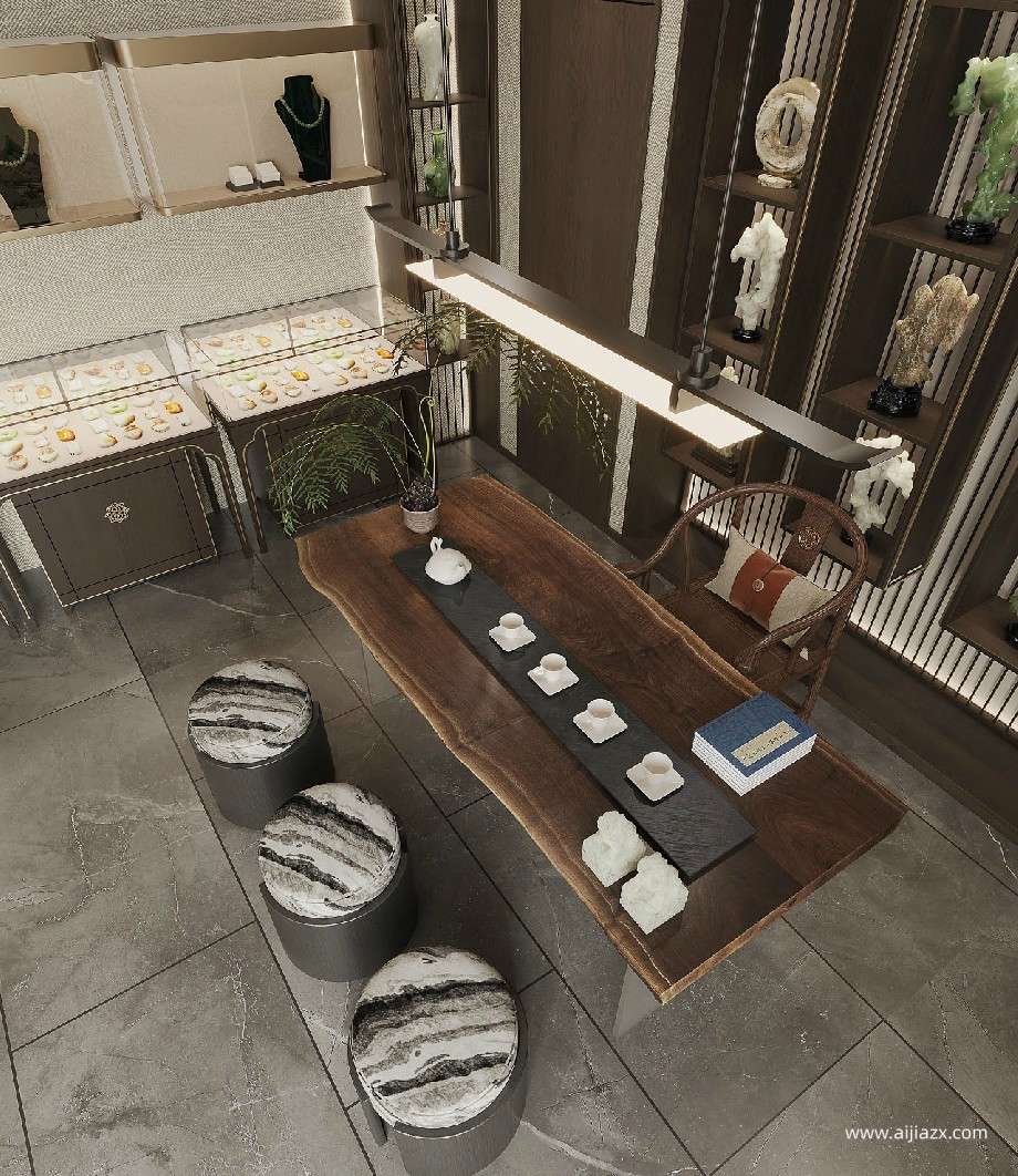 玉器文玩店鋪裝修設計效果圖