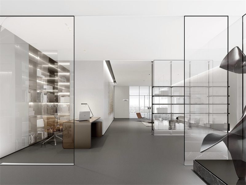 450平米醫(yī)藥公司辦公區(qū)設(shè)計效果圖