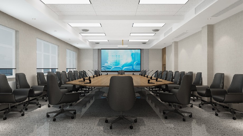 鄭州職業(yè)學(xué)院會(huì)議室設(shè)計(jì)裝修效果圖