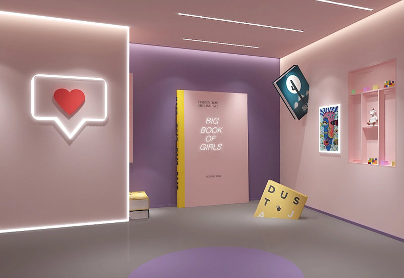 網(wǎng)紅直播間設計裝修效果圖