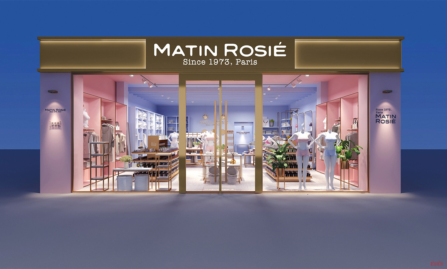 鄭州女士服裝店鋪裝修設(shè)計效果圖