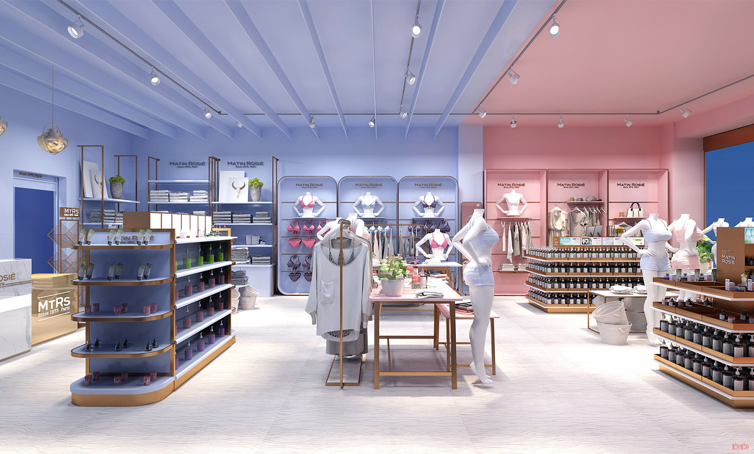 鄭州女士服裝店鋪裝修設(shè)計效果圖