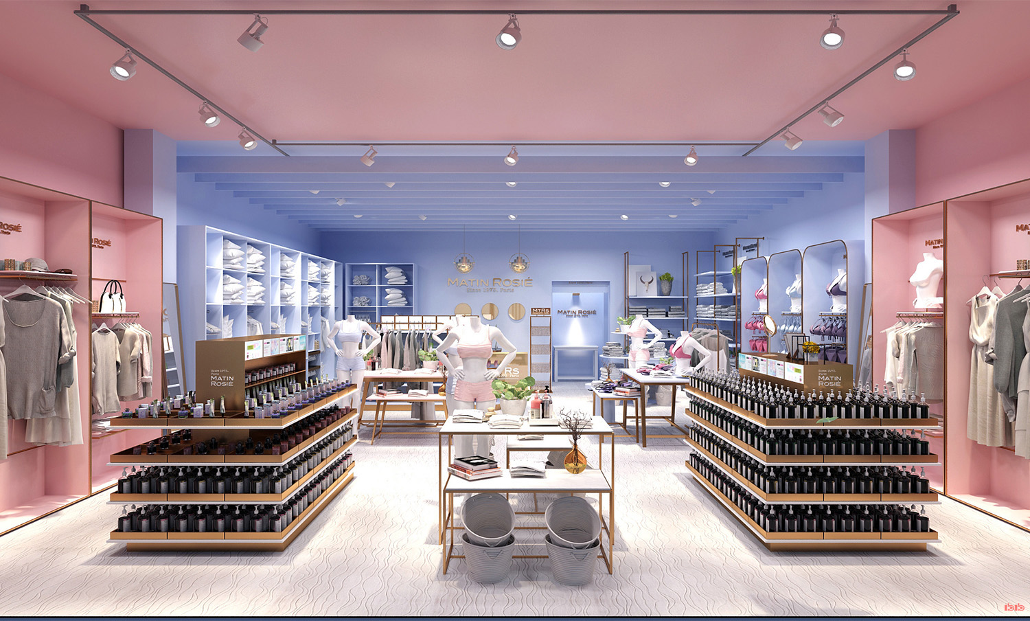 鄭州女士服裝店鋪裝修設(shè)計效果圖