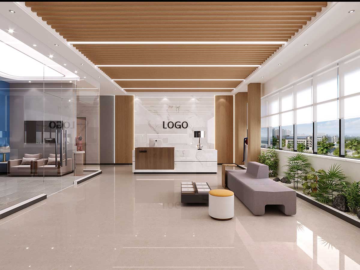 產業(yè)園800平米辦公室裝修設計案例欣賞