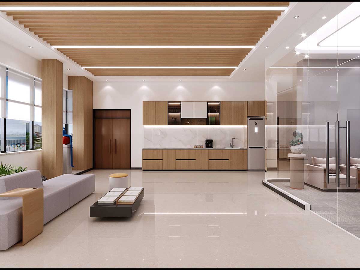 產業(yè)園800平米辦公室裝修設計案例欣賞