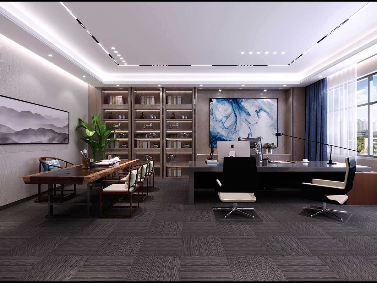 產業(yè)園800平米辦公室裝修設計案例欣賞