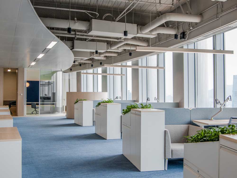 鄭州事務(wù)所辦公空間裝修設(shè)計(jì)，麻繩工作室效果圖