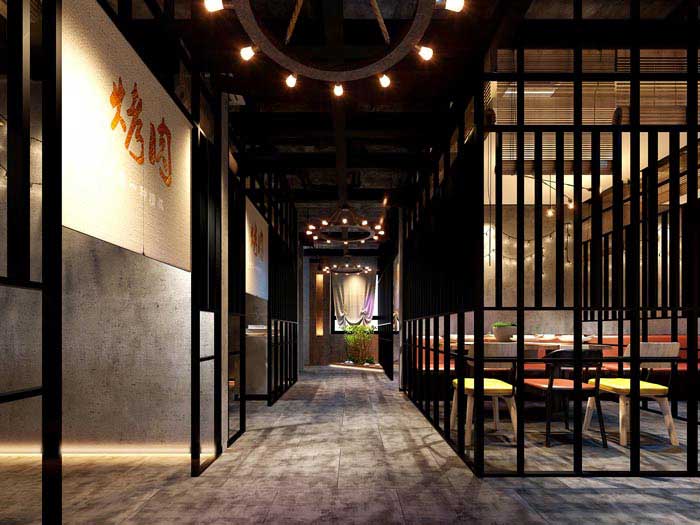 洛陽450平米烤肉店裝修設(shè)計效果圖