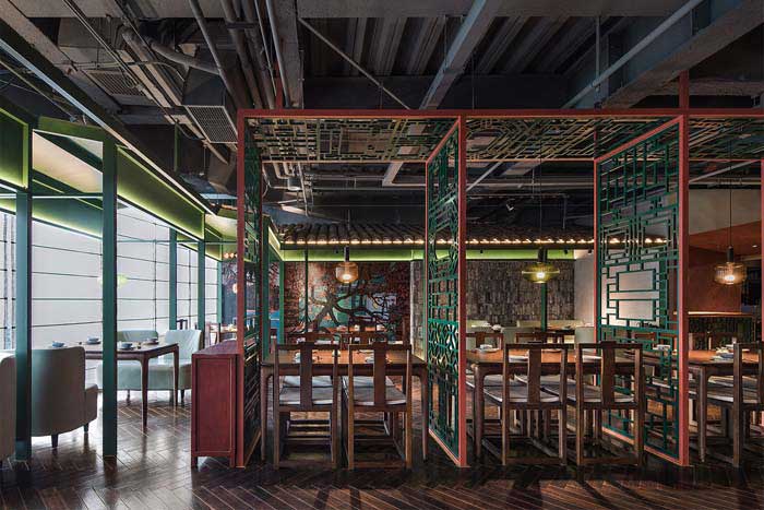 滎陽220平米中餐廳裝修設(shè)計效果圖