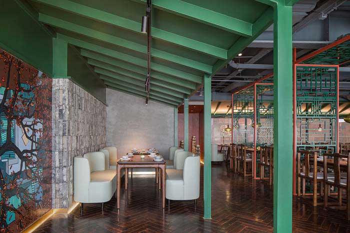 滎陽220平米中餐廳裝修設(shè)計效果圖