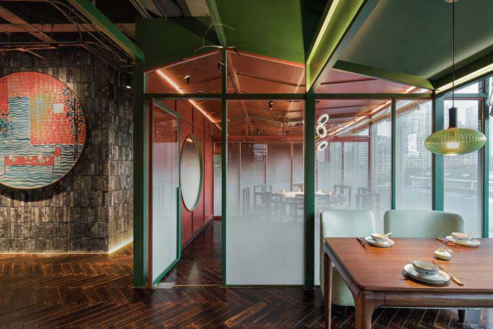 滎陽220平米中餐廳裝修設(shè)計效果圖