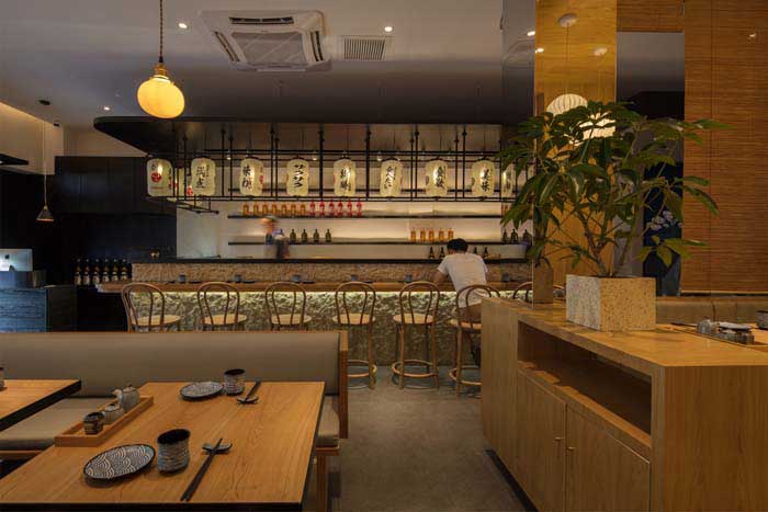 商丘日料餐廳設(shè)計200平米裝修效果圖