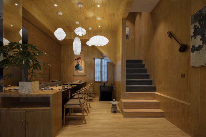 商丘日料餐廳設(shè)計200平米裝修效果圖