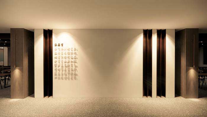 600平米鄭州企業(yè)食堂設計效果圖