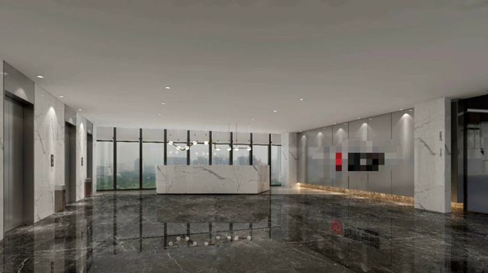 980平米鄭州辦公樓整層裝修設(shè)計效果圖