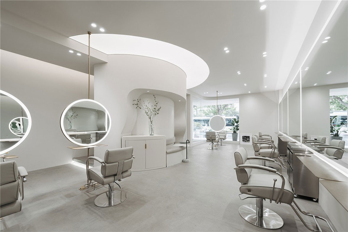 鄭州180平米美發(fā)店裝修設計效果圖