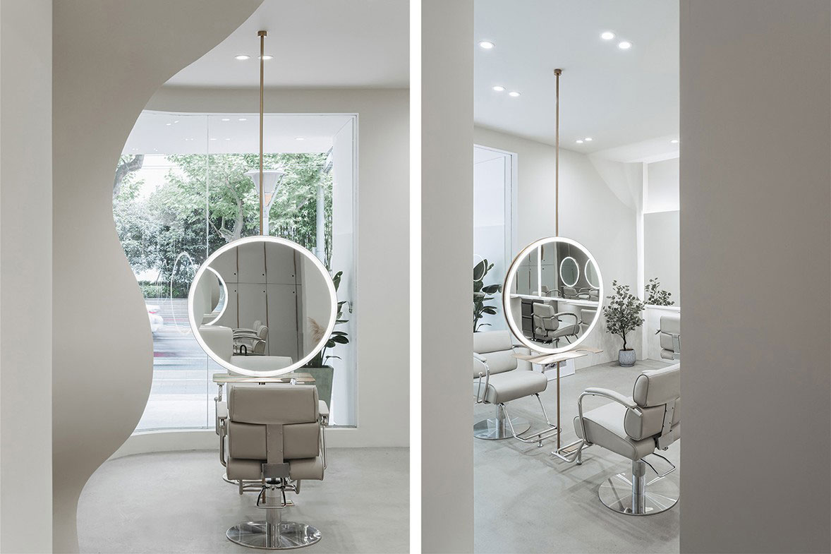 鄭州180平米美發(fā)店裝修設計效果圖