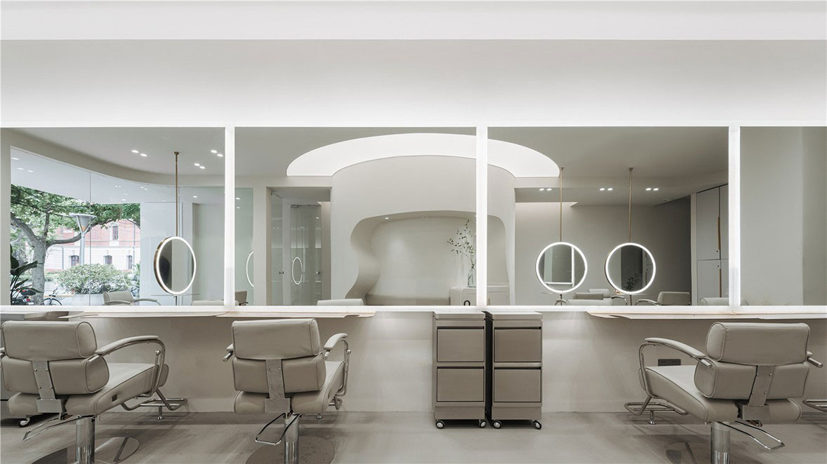 鄭州180平米美發(fā)店裝修設計效果圖