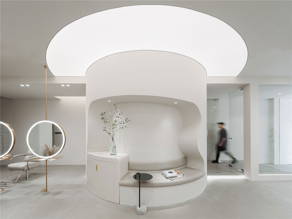 鄭州180平米美發(fā)店裝修設計效果圖