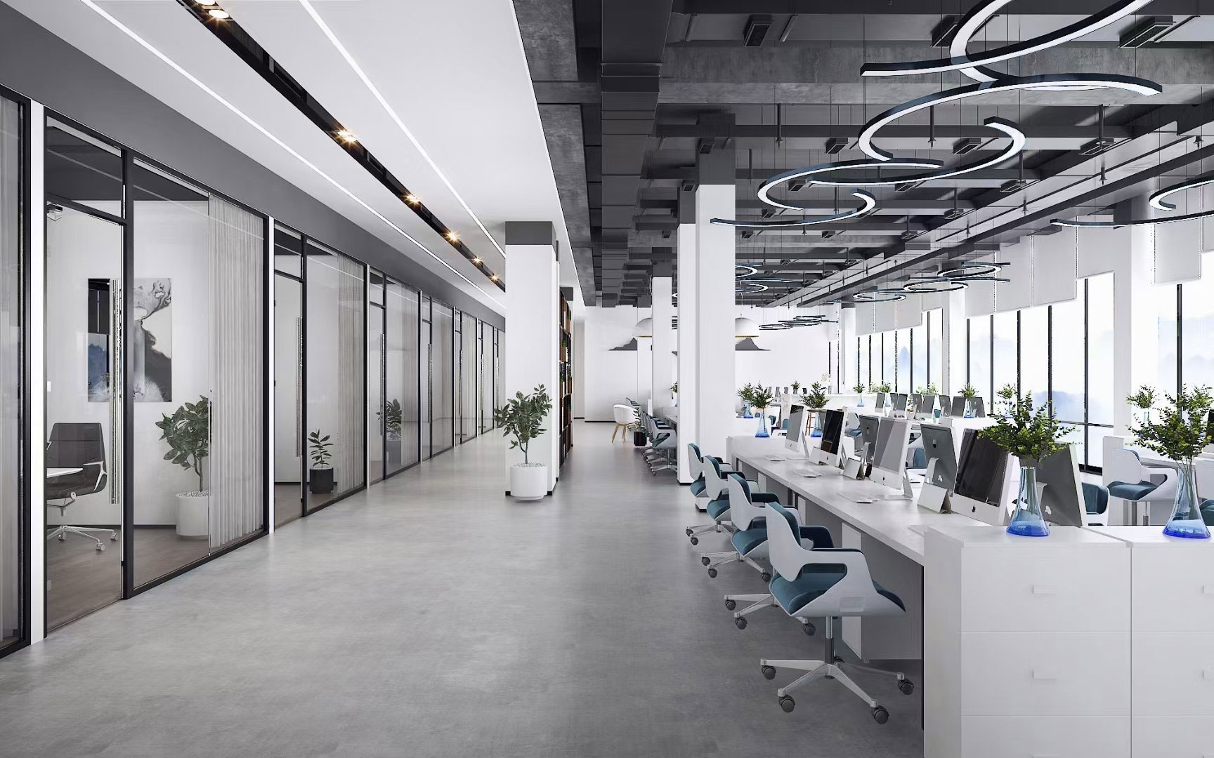 新鄉(xiāng)工業(yè)風辦公室裝修設(shè)計案例