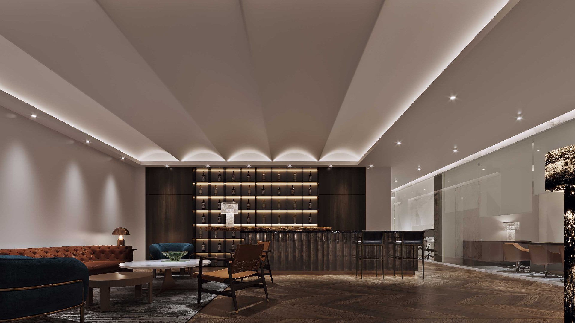 1500平米鄭州高端辦公室裝修設(shè)計效果圖