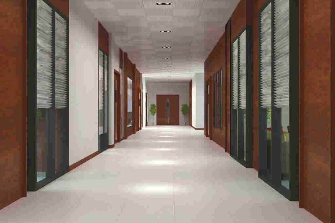 辦公室走廊設(shè)計效果圖-辦公室裝修走廊設(shè)計圖集