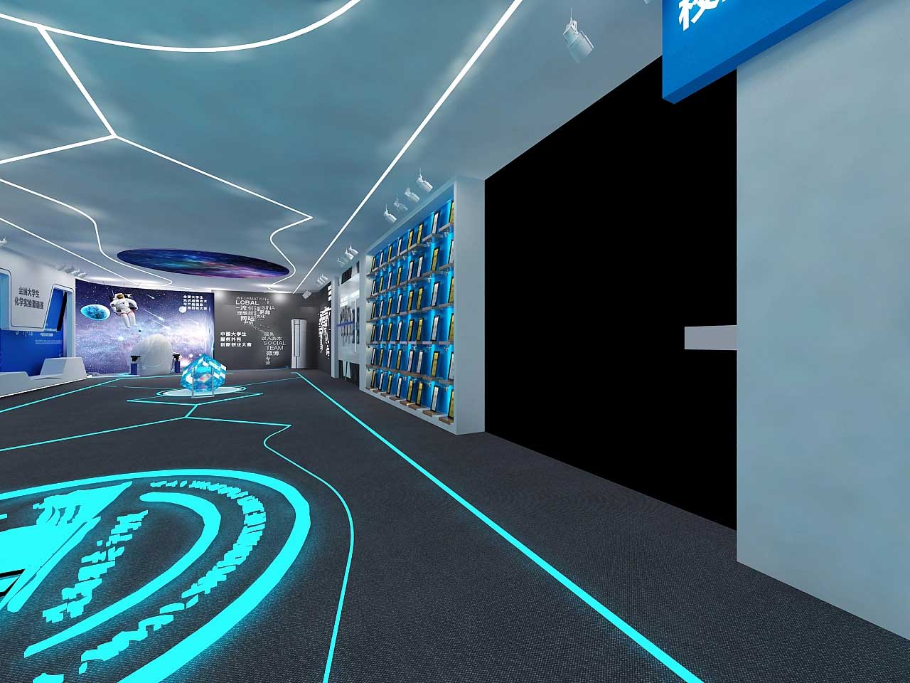 鄭州學(xué)?？萍颊桂^裝修設(shè)計(jì)效果圖