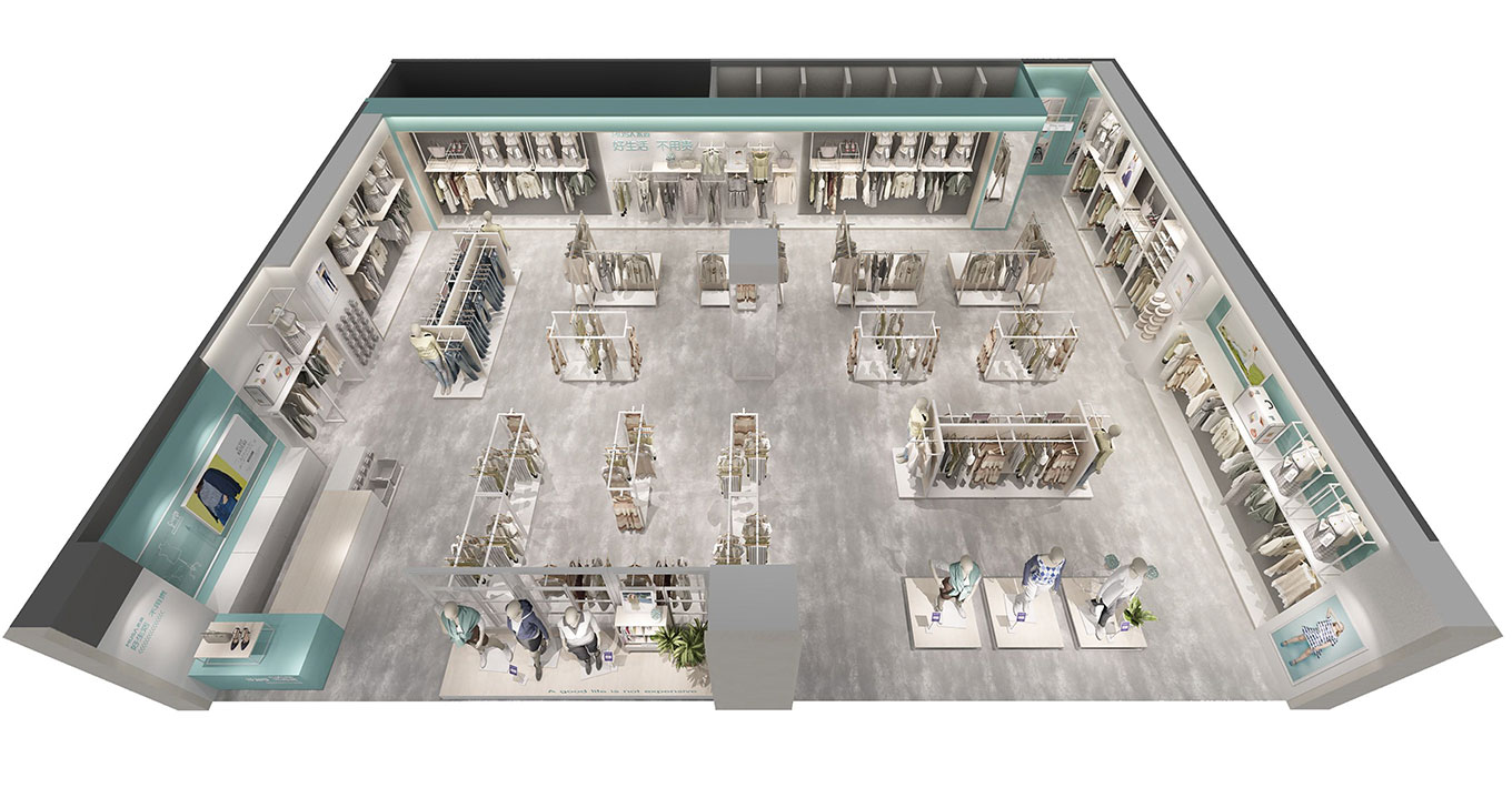 時尚女裝專賣店設(shè)計裝修效果圖