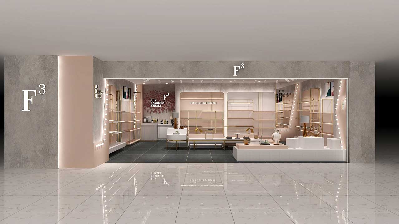 商場(chǎng)女鞋專(zhuān)賣(mài)店裝修設(shè)計(jì)效果圖