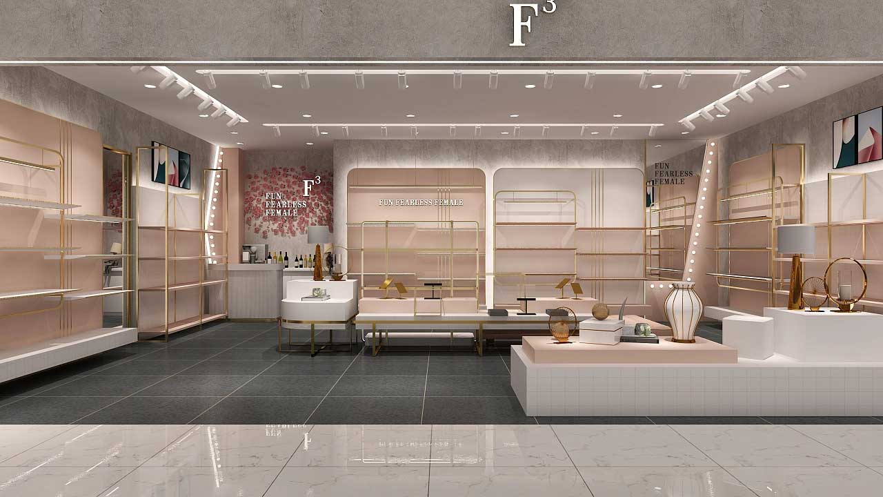 商場(chǎng)女鞋專(zhuān)賣(mài)店裝修設(shè)計(jì)效果圖