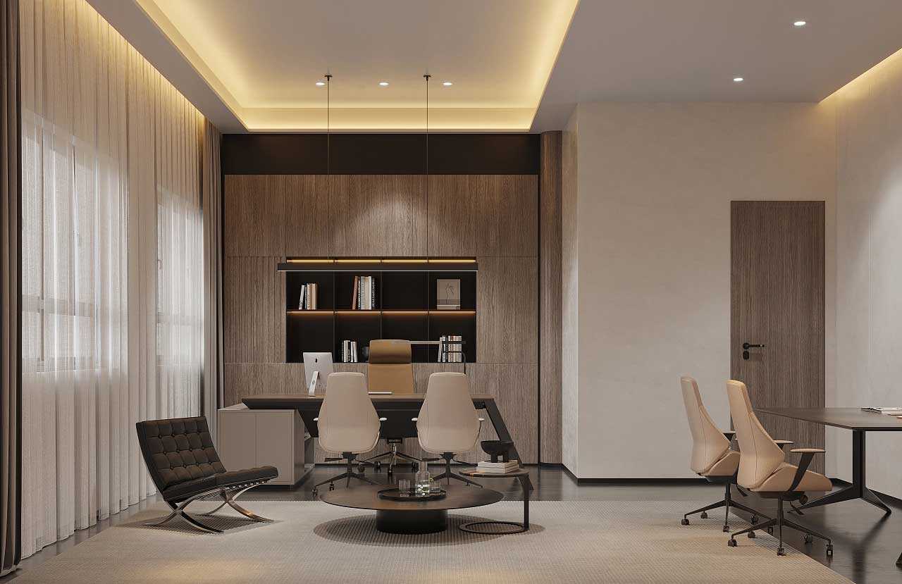 鄭州辦公室設(shè)計-辦公室裝修施工效果圖
