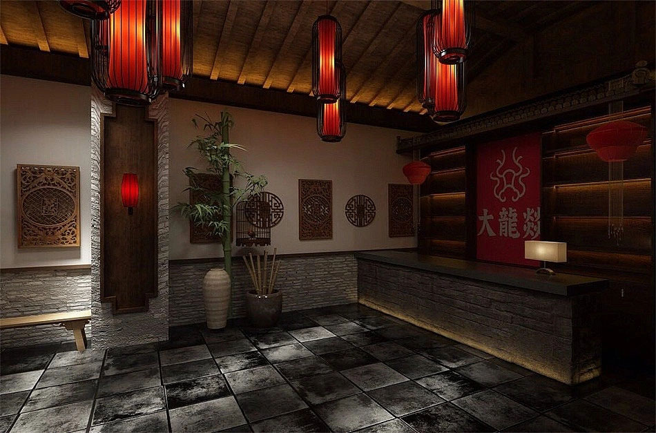 鄭州火鍋店裝修設(shè)計(jì)-650平米火鍋店裝修效果圖