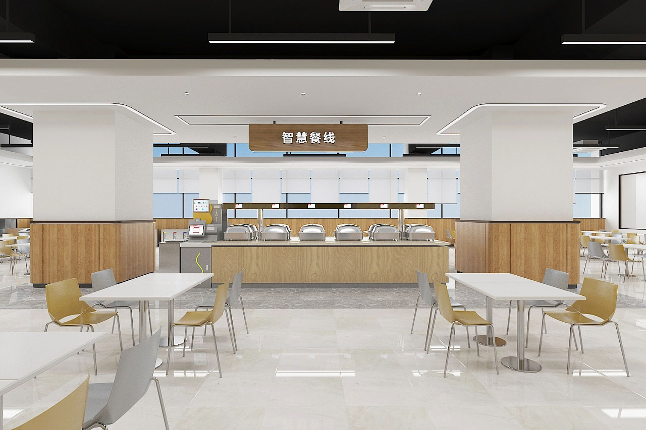 工廠員工食堂設(shè)計-廠區(qū)食堂裝修設(shè)計效果圖